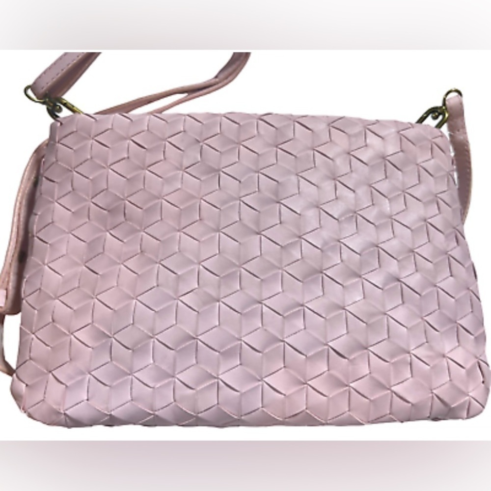Madewell The Woven Puff Crossbody Bag Leather Addition - Picture 7 of 8